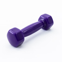 Гантель для фитнеса виниловая цельная (неразборная) OSPORT Profi 0.5 кг (FI-0105-1) Фиолетовый Гантель для фитнеса виниловая цельная (неразборная) OSPORT Profi 0.5 кг (FI-0105-1) Фиолетовый