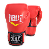 Перчатки боксерские для бокса 10 унций на липучке Everlast кожа PU (BO-3987) Красный Перчатки боксерские для бокса 10 унций на липучке Everlast кожа PU (BO-3987) Красный