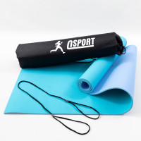 Коврик для йоги и фитнеса + чехол (мат, каремат спортивный) OSPORT Yoga ECO Pro 6мм (n-0007) Бирюзово-сиреневый Коврик для йоги и фитнеса + чехол (мат, каремат спортивный) OSPORT Yoga ECO Pro 6мм (n-0007) Бирюзово-сиреневый