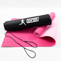 Коврик для йоги и фитнеса + чехол (мат, каремат спортивный) OSPORT Yoga ECO Pro 6мм (n-0007) Розово-светло-розовый Коврик для йоги и фитнеса + чехол (мат, каремат спортивный) OSPORT Yoga ECO Pro 6мм (n-0007) Розово-светло-розовый