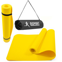 Коврик для йоги и фитнеса + чехол (йога мат, каремат спортивный) OSPORT Yoga Pro 3мм (OF-0089) Желтый Коврик для йоги и фитнеса + чехол (йога мат, каремат спортивный) OSPORT Yoga Pro 3мм (OF-0089) Желтый