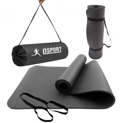 Коврик для йоги и фитнеса NBR + чехол (йога мат, каремат спортивный) OSPORT Mat Pro 1см (n-0011) Черный Коврик для йоги и фитнеса NBR + чехол (йога мат, каремат спортивный) OSPORT Mat Pro 1см (n-0011) Черный