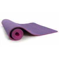 Коврик для йоги и фитнеса TPE (йога мат, каремат спортивный) OSPORT Yoga ECO Pro 8мм (FI-0112) Фиолетово-розовый Коврик для йоги и фитнеса TPE (йога мат, каремат спортивный) OSPORT Yoga ECO Pro 8мм (FI-0112) Фиолетово-розовый