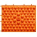 Коврик-пазл ортопедический массажный (массажер для ног и стоп) OSPORT 24*30cm (MS 1952) Оранжевый