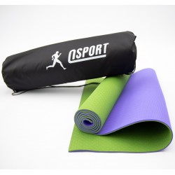 Коврик для йоги и фитнеса + чехол (мат, каремат спортивный) OSPORT Yoga ECO Pro 6мм (n-0007) Оливково-фиолетовый Коврик для йоги и фитнеса + чехол (мат, каремат спортивный) OSPORT Yoga ECO Pro 6мм (n-0007) Оливково-фиолетовый