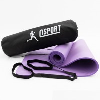 Коврик для йоги и фитнеса NBR + чехол (йога мат, каремат спортивный) OSPORT Mat Pro 1см (n-0011) Фиолетовый Коврик для йоги и фитнеса NBR + чехол (йога мат, каремат спортивный) OSPORT Mat Pro 1см (n-0011) Фиолетовый
