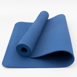 Коврик для йоги и фитнеса TPE (йога мат, каремат спортивный) OSPORT Yoga ECO Pro 6мм (OF-0082) Синий Коврик для йоги и фитнеса TPE (йога мат, каремат спортивный) OSPORT Yoga ECO Pro 6мм (OF-0082) Синий