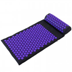 Массажный коврик Аппликатор Кузнецова + валик массажер для спины/шеи/ног/стоп/головы/тела OSPORT Pro (apl-011) Черно-фиолетовый Массажный коврик Аппликатор Кузнецова + валик массажер для спины/шеи/ног/стоп/головы/тела OSPORT Pro (apl-011) Черно-фиолетовый