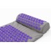 Массажный коврик Аппликатор Кузнецова + валик массажер для спины/шеи/ног/стоп/головы/тела OSPORT Pro (apl-011) Серо-фиолетовый Массажный коврик Аппликатор Кузнецова + валик массажер для спины/шеи/ног/стоп/головы/тела OSPORT Pro (apl-011) Серо-фиолетовый