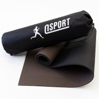 Коврик для йоги и фитнеса + чехол (мат, каремат спортивный) OSPORT ECO Friendly Pro 5мм (n-0015) Коричнево-черный Коврик для йоги и фитнеса + чехол (мат, каремат спортивный) OSPORT ECO Friendly Pro 5мм (n-0015) Коричнево-черный