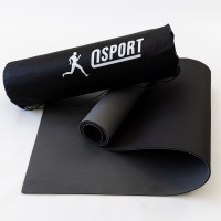 Коврик для йоги и фитнеса + чехол (мат, каремат спортивный) OSPORT ECO Friendly Pro 5 мм (n-0015) Серо-черный Коврик для йоги и фитнеса + чехол (мат, каремат спортивный) OSPORT ECO Friendly Pro 5 мм (n-0015) Серо-черный
