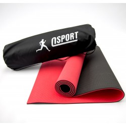 Коврик для йоги и фитнеса + чехол (мат, каремат спортивный) OSPORT Yoga ECO Pro 6мм (n-0007) Красно-черный Коврик для йоги и фитнеса + чехол (мат, каремат спортивный) OSPORT Yoga ECO Pro 6мм (n-0007) Красно-черный