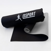 Коврик для йоги и фитнеса + чехол (мат, каремат спортивный) OSPORT Yoga ECO Pro 6мм (n-0007) Черно-серый Коврик для йоги и фитнеса + чехол (мат, каремат спортивный) OSPORT Yoga ECO Pro 6мм (n-0007) Черно-серый