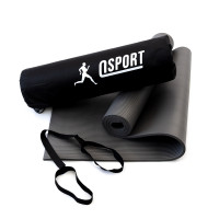 Коврик для йоги и фитнеса NBR + чехол (йога мат, каремат спортивный) OSPORT Mat Pro 1см (n-0011) Серый Коврик для йоги и фитнеса NBR + чехол (йога мат, каремат спортивный) OSPORT Mat Pro 1см (n-0011) Серый