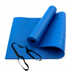 Коврик для йоги и фитнеса NBR (йога мат, каремат спортивный) OSPORT Mat Pro 1см (FI-0075) Синий Коврик для йоги и фитнеса NBR (йога мат, каремат спортивный) OSPORT Mat Pro 1см (FI-0075) Синий