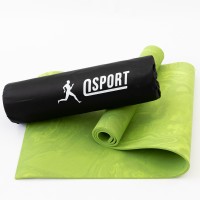 Коврик для йоги и фитнеса + чехол (мат, каремат спортивный) OSPORT Yoga ECO Pro 8мм (n-0013) Зеленый Коврик для йоги и фитнеса + чехол (мат, каремат спортивный) OSPORT Yoga ECO Pro 8мм (n-0013) Зеленый