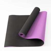 Коврик для йоги и фитнеса TPE (йога мат, каремат спортивный) OSPORT Yoga ECO Pro 6мм (FI-0076) Черно-фиолетовый Коврик для йоги и фитнеса TPE (йога мат, каремат спортивный) OSPORT Yoga ECO Pro 6мм (FI-0076) Черно-фиолетовый