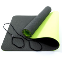Коврик для йоги и фитнеса TPE (йога мат, каремат спортивный) OSPORT Yoga ECO Pro 6мм (FI-0076) Черно-салатовый Коврик для йоги и фитнеса TPE (йога мат, каремат спортивный) OSPORT Yoga ECO Pro 6мм (FI-0076) Черно-салатовый