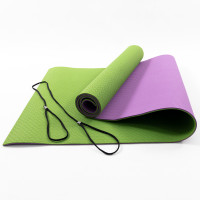 Коврик для йоги и фитнеса TPE (йога мат, каремат спортивный) OSPORT Yoga ECO Pro 6мм (FI-0076) Оливково-фиолетовый Коврик для йоги и фитнеса TPE (йога мат, каремат спортивный) OSPORT Yoga ECO Pro 6мм (FI-0076) Оливково-фиолетовый