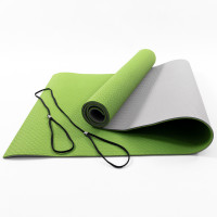 Коврик для йоги и фитнеса TPE (йога мат, каремат спортивный) OSPORT Yoga ECO Pro 6мм (FI-0076) Оливково-серый Коврик для йоги и фитнеса TPE (йога мат, каремат спортивный) OSPORT Yoga ECO Pro 6мм (FI-0076) Оливково-серый