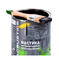 Мастика для авто битумно каучуковая ACOUSTICS 2 кг (противошумная, антикоррозионная для днища) (sp-0091) Мастика для авто битумно каучуковая ACOUSTICS 2 кг (противошумная, антикоррозионная для днища) (sp-0091)